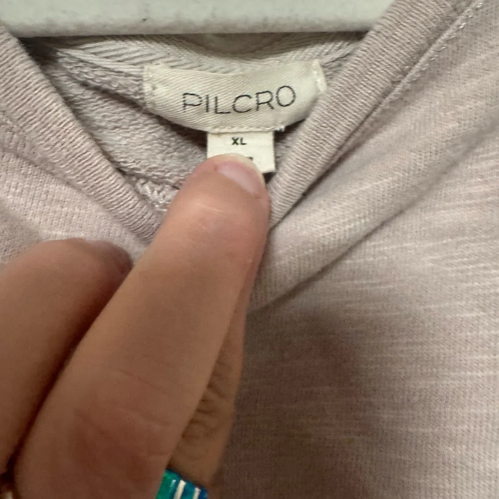 Anthropologie Women’s Pilcro Faux Leather Corset Sweater - Picture 7 of 15